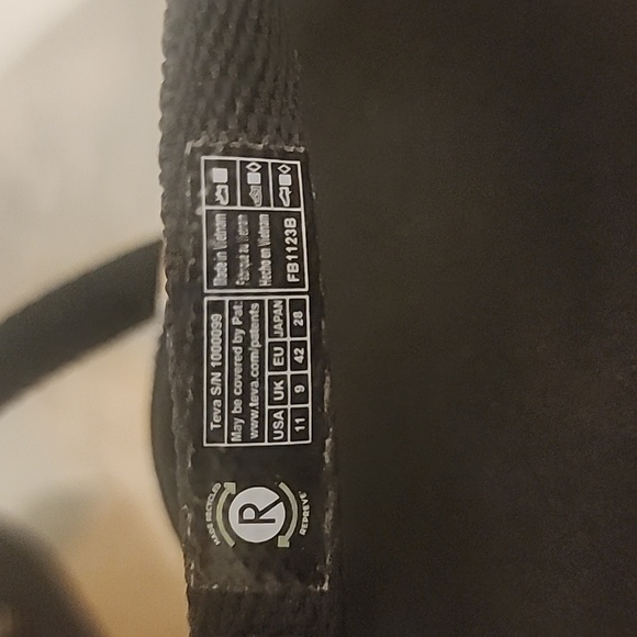 TEVA Mush Madalyn Wedge Black Metallic Sandals Womens 11 - Picture 8 of 8